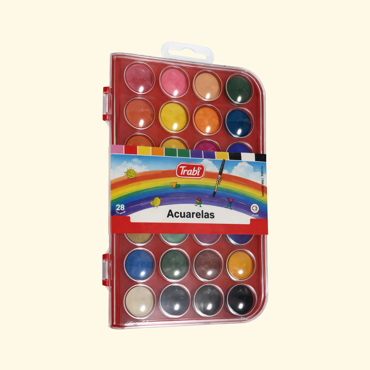Acuarelas Trabi Estuche Rígido x28 Colores