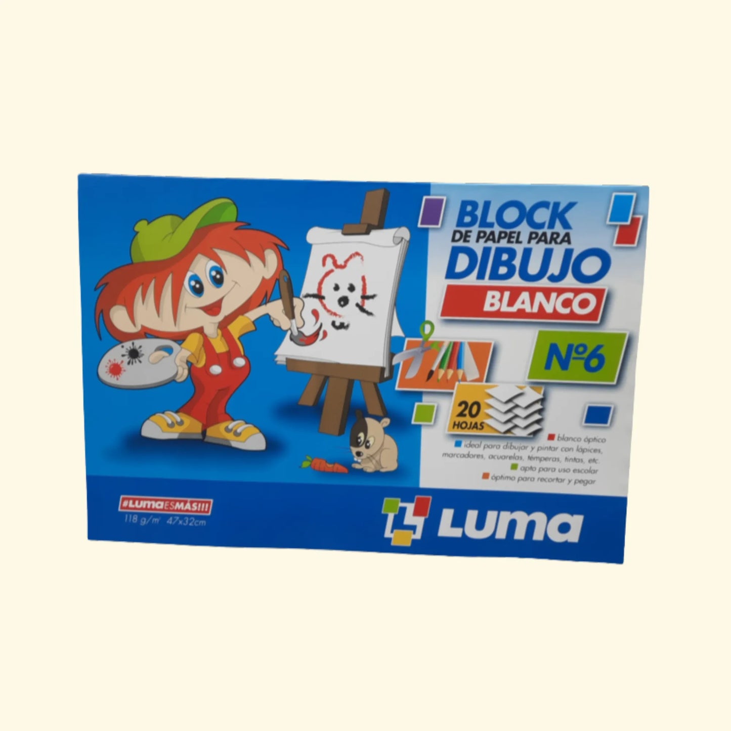 Block Luma Blanco – 20 Hojas