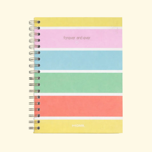 Cuaderno A5 Tapa Dura – Espiralado Rayado