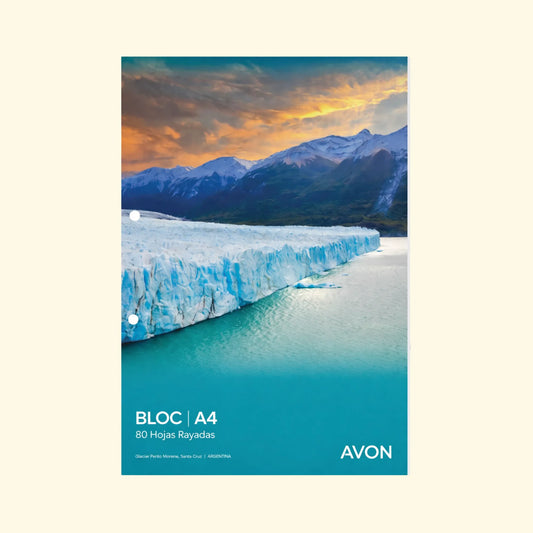 Block A4 Avon 80 hojas rayadas